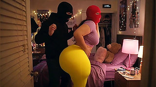 Big Ass Latina in Tight Yellow Leggings Gets Pressed in Bedroom