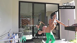 “im Coming Afterward Today, I Love You” - Hotwife Housemaid Pulverizes the Manager