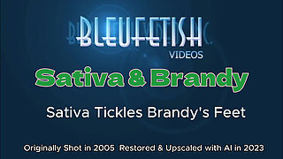 Sativa Tickles Brandys Feet - Sativa Love's Brandys Feet so Much, She's Biting and Tickling Her Cute Little Feet!