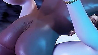 Black Cock Big Booty Bounce: Girl in Motion - 3D Animation Hentai