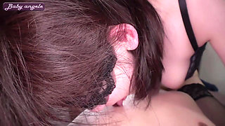 Elegant Quiet Wife. F Cup Droop Bust and Unexpectedly Sensual Tongue Tease Part 1