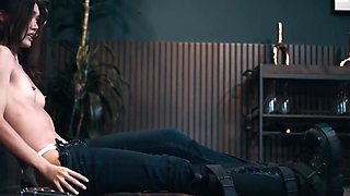 Asian Girl Used Like A Toy By Futa Leather Monster Babe - Hardcore Cucumber Pussy Creampie Voodoo Sex - Lucy Mochi And Aria Sloane