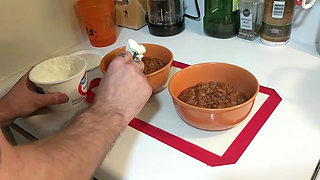 Cum Cooked 3 Leek Chili with Oil Handjob