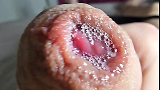 Big dicked twink RyanE2552 plays with his precum