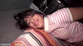 Virgin Latina Teen Lunita Galactica Confesses & Gets Big Dick Blowjob Hard Fast Fuck