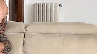 Blonde Slut Does a Ballet in Front of Her Man to Get Him Horny and Get Fucked