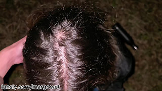Public Park Blowjob & Deepthroat with Cum in Mouth - She Washed My Dick First