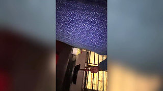 MILF Hot Aunty in Kitchen, She Was Horny When Cocking, I See Her Huge Tits & Big Ass & Start Handjob