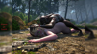 Gol 3D Elf Nun Fucked Hard Doggy Style by Horny Goblin