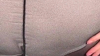 Mrs Mature Feet Stripping Down to Her Big White Granny Pants 424