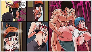 Sexo Duro And Car Toon - Pan And Bra In A Hot Sleepover: Pan Gets Turned On By Watching Vegeta And Bulma Fucking And Masturba