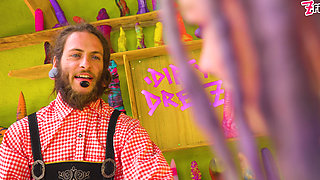 Alternative Costume Anal 4-some - 2 on 2 Double Penetration, Facefucking and Facial Cumshot Action