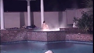 Tattooed Blonde with Nice Tits Loves to Ride Dick After Giving a Hot Tub Blowjob