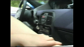 Hottest Car Sex for a Brunette Slutty Whore