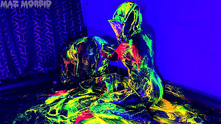 Uv Wet and Messy Gimpy Double Fisting 4K with Patricia