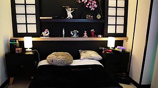 Emo teen on solo webcam masturbation