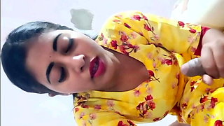 Asian Housewife Aditi Arya's First Time in a Hotel
