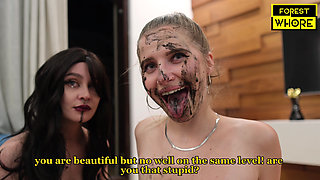 Verbal Humiliation of Two Dumb Sluts