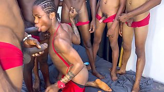 BBC Bareback Red Room Orgy