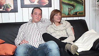 Liss Longlegs Threesome Blowjob - Two Horny Girls Fucking Big Cock