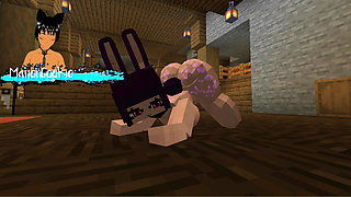 Minecraft Figura - Trying out some new models like this sexy Woman with bunny ears