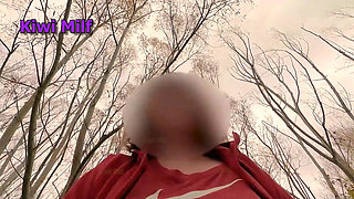 Walking Naked Outdoors, Caught and Fucked by a Stranger