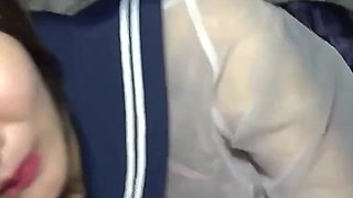 The Girl with Cat-ears in Uniform Soaked, Squirting Uncontrolably