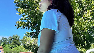 Chubby Latina Big Ass Farting by the Pool Relaxed Summer Gas Vibes