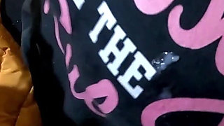 Shiny Yellow Downjacket BJ - Pussy Rules Shirt and Double Cum on My Clothes