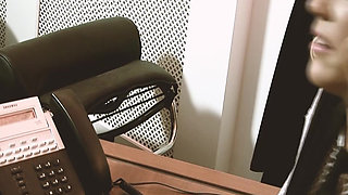 Panty Party Scene-4_gorgeous Busty Office Worker Gets Fucked in the Office While Wearing Lingerie