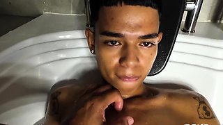 Cute Hot Latino Twink Gets Sensual Handjob by Stranger
