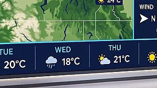 Anna Frozen News Forecast - She Gets Fucked Live on Air