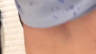 Ride on Big Dick Doll During He Pee on My Tits Face and Back and Fuck Deeply My Throat with Cum in My Mouth