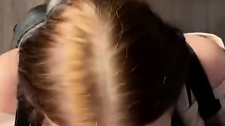 The schoolgirl sucked the tutor dick after the lesson -