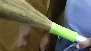 Servant Fucks Her Maalkin on the Stairs