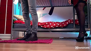Sam's Steamy Threesome Ignites Wild Hostel Blonde Passion