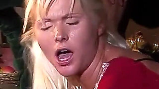 Horny middle ages sex party with skinny teens and big cocks