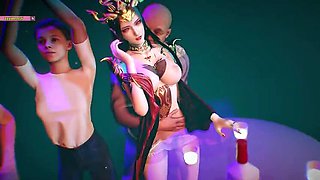 Hot 3D Hentai Animation - Asian Goddess Gets Deep Throat Fuck