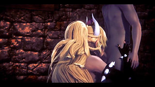 Mario Bross Hentai - Bowsette Sucking and Threesome - Japanese Asian Manga Anime Film Game Porn