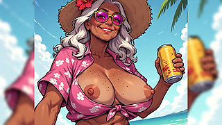 Tits Out at Beach