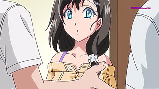 Hentai babe with huge tits gets fucked deep, moaning in animated bliss