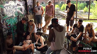 Seductive Vixen Humiliated and Overwhelmed in Public Play