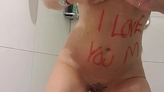 Julie Plays with 9 Volt Batteries on Nipples