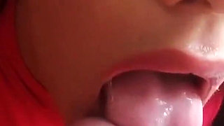 Christmas Blowjob with Cum Swallow