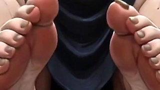 Obese SSBBW Foot Domination - Male Slaves Cleaning Her Big Soft Feet