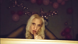 03 Hot Mature Woman Sucking in a Gloryhole Booth - Marian