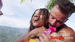 Katherin Moore Gaped by Ed Junior, Felipe Costa, Vinny Burgos in Rough Airtight DP Gangbang