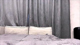 Gorgeous Blonde Strips and Teases with Wall Mounted Dildo