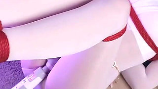 Ms20-a Girl Wearing White Stockings Was Brought to Orgasm by a Vibrator and Had Her Feet Tickled