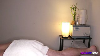 Shady Spa Taylor - Manual Stimulation Using Her Hands and Mouth